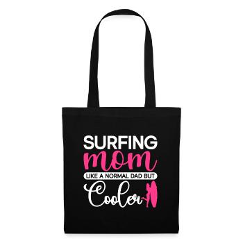 Surf Sports Surfboard Ocean Sunshine Surfer - Tote Bag - black - Front
