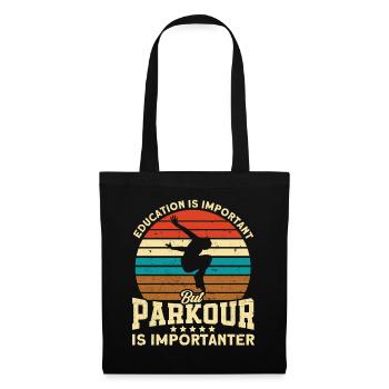 Parkour Cadeau Freerunning Parkour Runner - Sac en tissu - noir - Devant