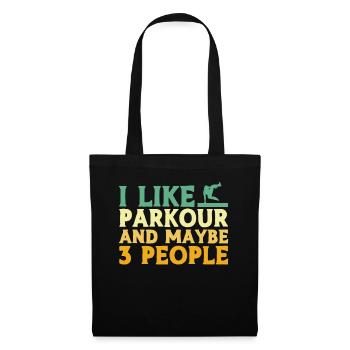 Parkour Cadeau Freerunning Parkour Runner - Sac en tissu - noir - Devant