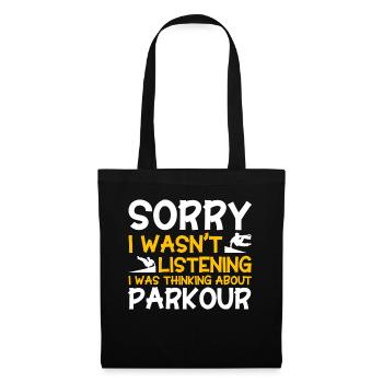 Parkour Cadeau Freerunning Parkour Runner - Sac en tissu - noir - Devant