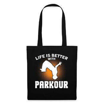 Parkour Cadeau Freerunning Parkour Runner - Sac en tissu - noir - Devant