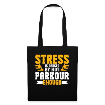 Parkour Cadeau Freerunning Parkour Runner - Sac en tissu - noir - Devant