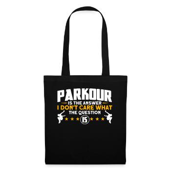Parkour Cadeau Freerunning Parkour Runner - Sac en tissu - noir - Devant