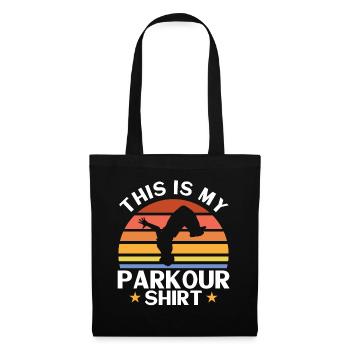 Parkour Cadeau Freerunning Parkour Runner - Sac en tissu - noir - Devant