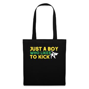 Capoeira Cadeau Brésil Arts Martiaux Capoeira - Sac en tissu - noir - Devant