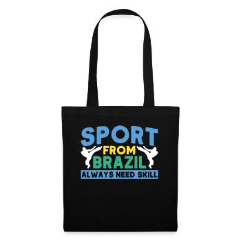 Capoeira Cadeau Brésil Arts Martiaux Capoeira - Sac en tissu - noir - Devant