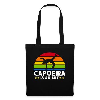 Capoeira Cadeau Brésil Arts Martiaux Capoeira - Sac en tissu - noir - Devant