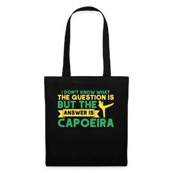 Capoeira Cadeau Brésil Arts Martiaux Capoeira - Sac en tissu - noir - Devant