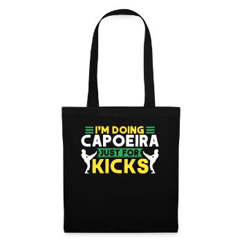 Capoeira Cadeau Brésil Arts Martiaux Capoeira - Sac en tissu - noir - Devant