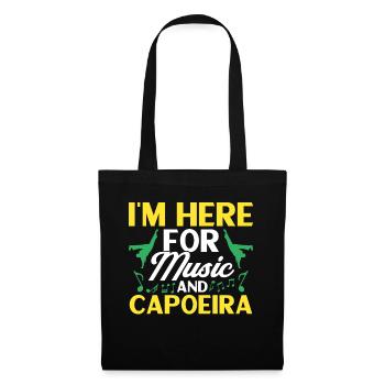 Capoeira Cadeau Brésil Arts Martiaux Capoeira - Sac en tissu - noir - Devant