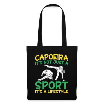 Capoeira Geschenk Brasilien Kampfkunst Capoeira - Stoffbeutel - Schwarz - Vorne