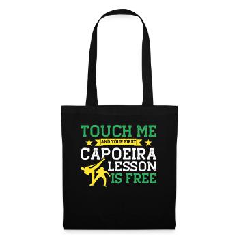 Capoeira Cadeau Brésil Arts Martiaux Capoeira - Sac en tissu - noir - Devant