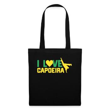 Capoeira Geschenk Brasilien Kampfkunst Capoeira - Stoffbeutel - Schwarz - Vorne