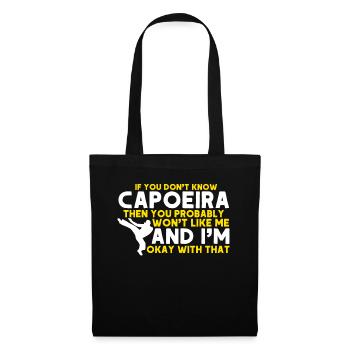 Capoeira Cadeau Brésil Arts Martiaux Capoeira - Sac en tissu - noir - Devant