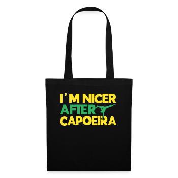 Capoeira Cadeau Brésil Arts Martiaux Capoeira - Sac en tissu - noir - Devant