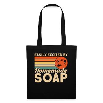 Soap Making Gift Homemade Soap Maker - Stoffbeutel - Schwarz - Vorne