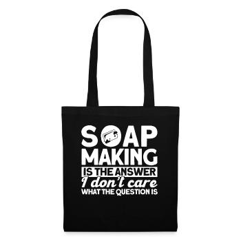 Soap Making Gift Homemade Soap Maker - Tote Bag - black - Front