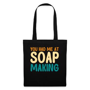 Soap Making Gift Homemade Soap Maker - Stoffbeutel - Schwarz - Vorne