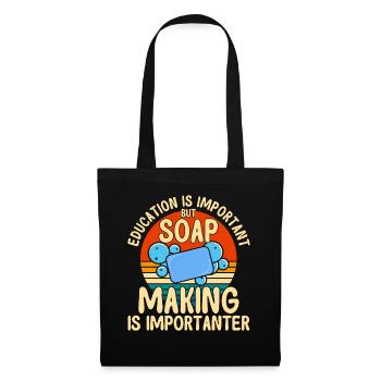 Soap Making Gift Homemade Soap Maker - Tote Bag - black - Front