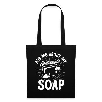 Soap Making Gift Homemade Soap Maker - Tote Bag - black - Front