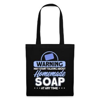 Soap Making Gift Homemade Soap Maker - Stoffbeutel - Schwarz - Vorne