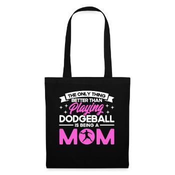 Dodgeball Player Gift Ball Jeux Dodgeball - Sac en tissu - noir - Devant