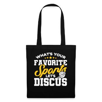 Discus Throw Discus Thrower Gift - Tote Bag - black - Front