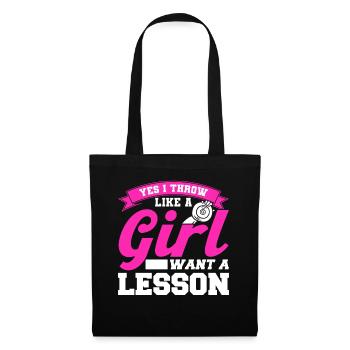 Discus Throw Discus Thrower Gift - Tote Bag - black - Front