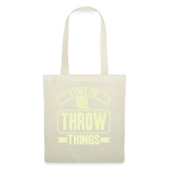 Discus Throw Discus Thrower Cadeau - Sac en tissu - nature - Devant