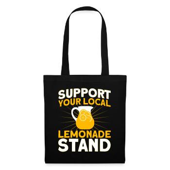 Limonadenstand Zitronensaft Limonade Geschäft - Stoffbeutel - Schwarz - Vorne