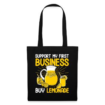 Limonadenstand Zitronensaft Limonade Geschäft - Stoffbeutel - Schwarz - Vorne