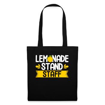 Limonadenstand Zitronensaft Limonade Geschäft - Stoffbeutel - Schwarz - Vorne