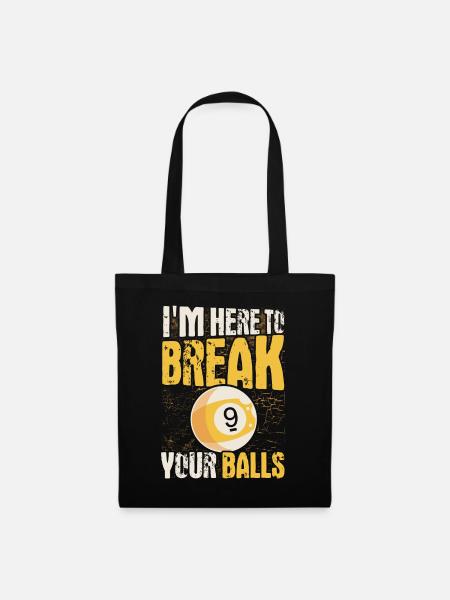 Billiard Gift Idea Billiard Player Pool Snooker - Tote Bag - black