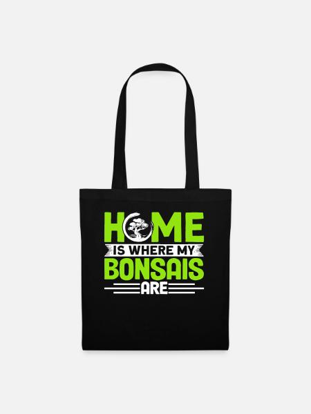 Bonsai Tree Gift Japan Bonsai Garden - Tote Bag - black