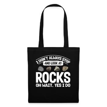 Géologue de la géologie collectrice de roches - Sac en tissu - noir - Devant