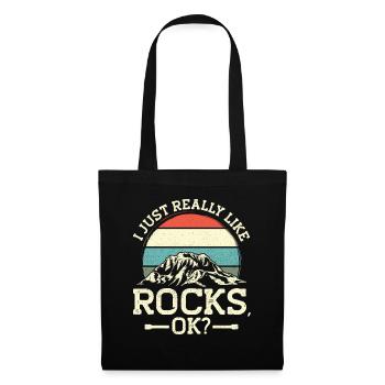 Géologue de la géologie collectrice de roches - Sac en tissu - noir - Devant