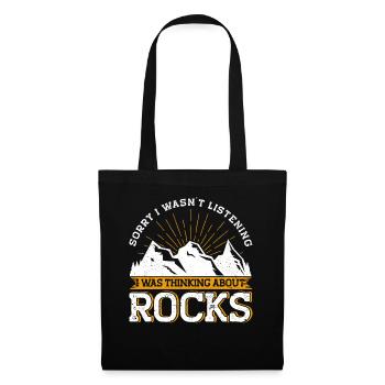 Géologue de la géologie collectrice de roches - Sac en tissu - noir - Devant