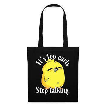 Good morning - Very thin ice saying coffee - Tote Bag - black - Front