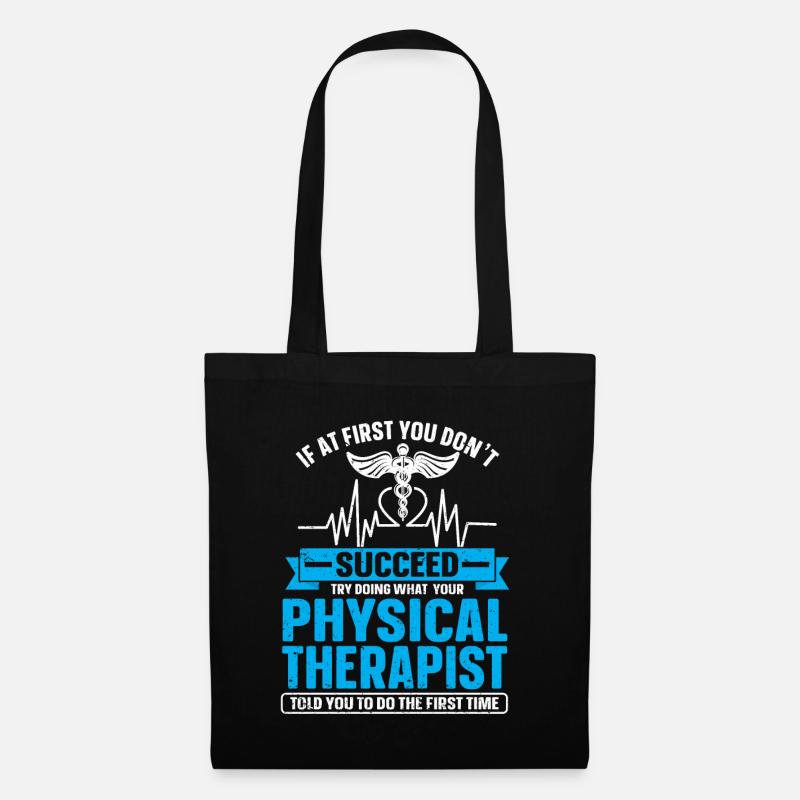 Physiotherapie Physiotherapeut Physio - Stoffbeutel - Schwarz