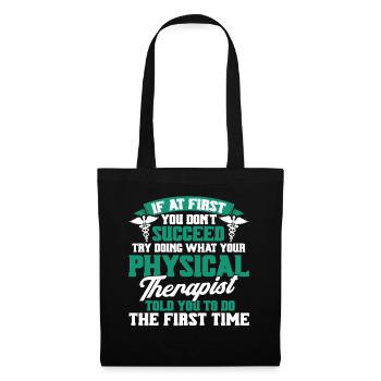 Physiotherapy Physiotherapist Physio - Tote Bag - black - Front
