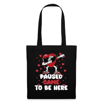J’ai mis mon jeu en pause pour être ici, - Sac en tissu - noir - Devant