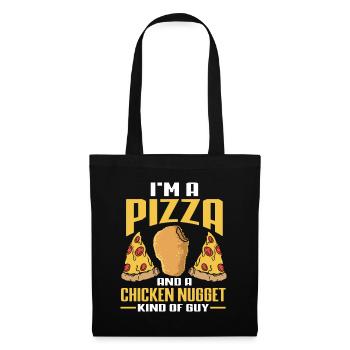 Pizza Baker Cadeau Italie Pizza Lovers Pizza - Sac en tissu - noir - Devant