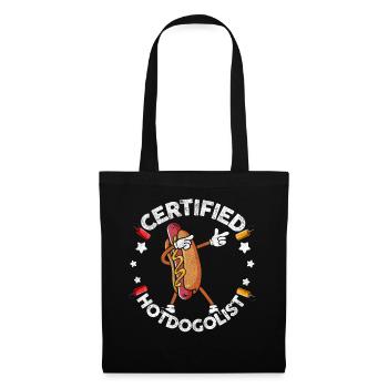 Cool Hot Dog Design for Men Women Boys Sausage - Tote Bag - black - Front