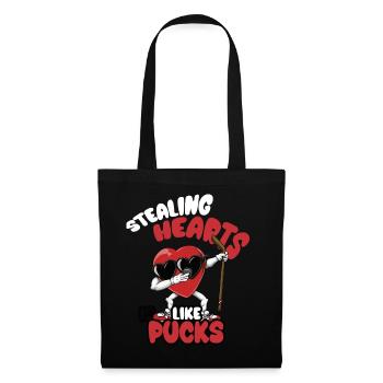 Stealing hearts like Pucks Funny Kids Boys - Tote Bag - black - Front
