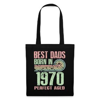 The best fathers are born in 1970, 55 years old, - Tote Bag - black - Front