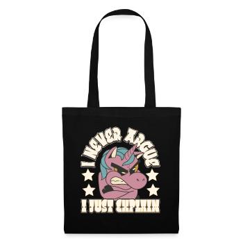 I'm not arguing, I'm just explaining why - Tote Bag - black - Front