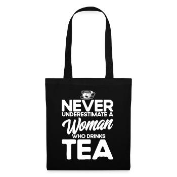 Tea Drinker Gift Cup Tea Lover - Tote Bag - black - Front