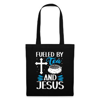 Teetrinker Geschenk Tasse Tee Liebhaber - Stoffbeutel - Schwarz - Vorne