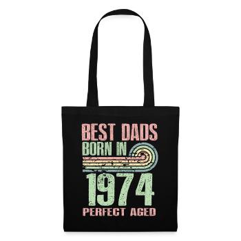 The best fathers were born in 1974, 49 years old, - Tote Bag - black - Front