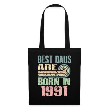 The best fathers were born in 1991, 32 years old, - Tote Bag - black - Front